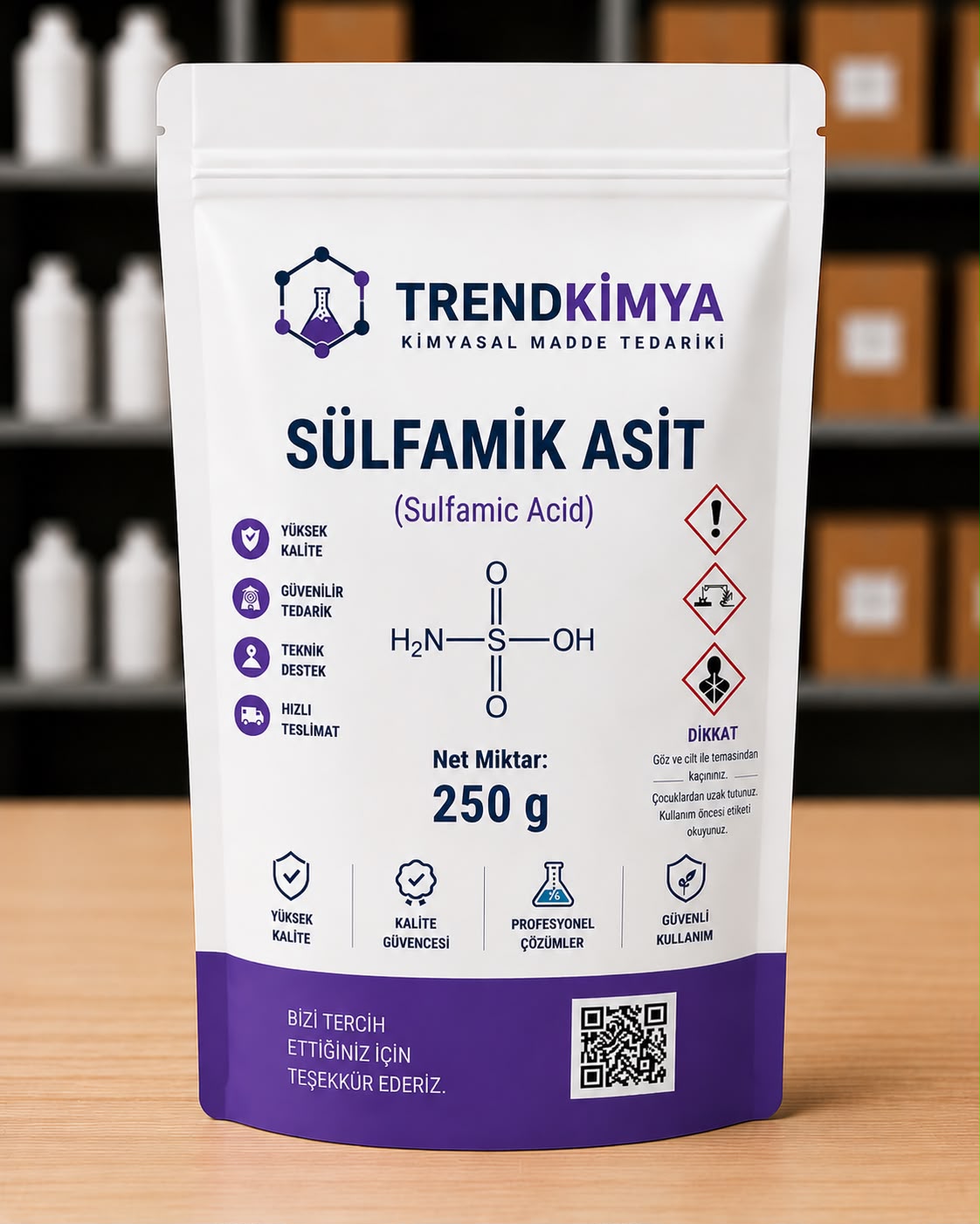 Sülfamik Asit 250 Gr