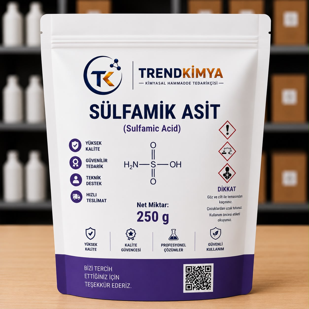 Sülfamik Asit 250 Gr