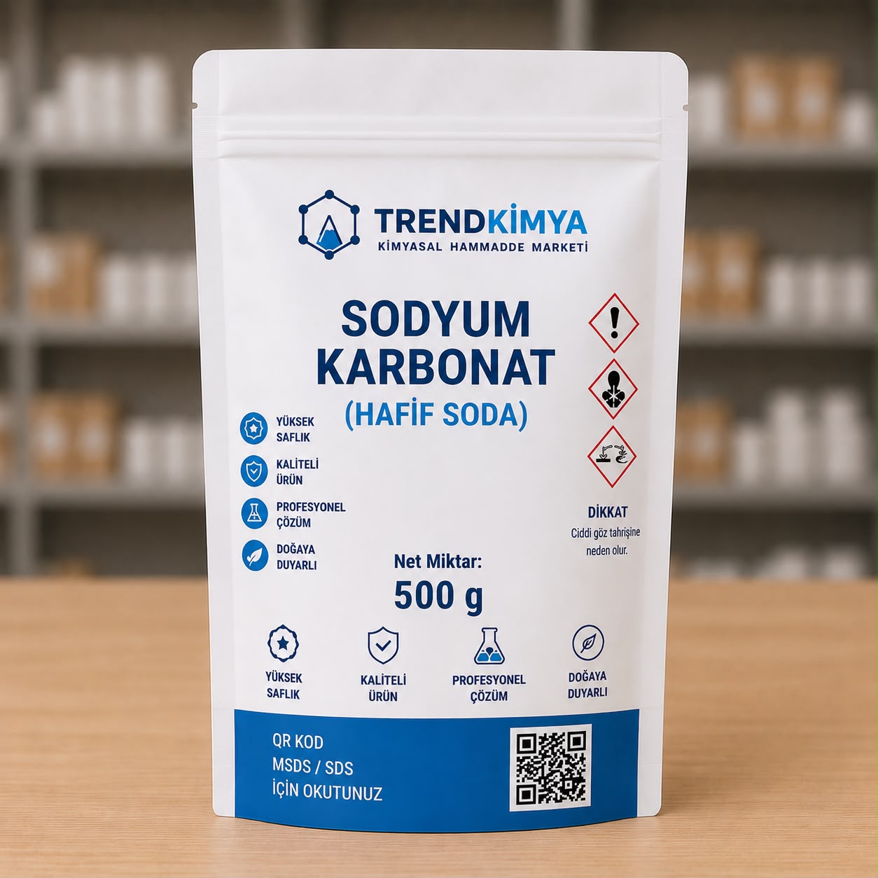 Sodyum Karbonat(Hafif Soda) 500 Gr