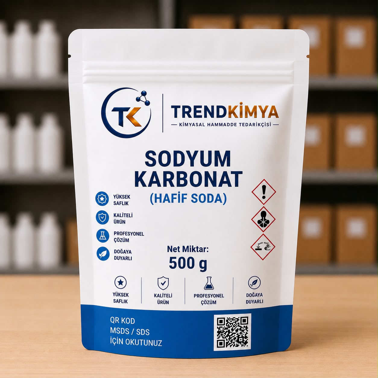 Sodyum Karbonat(Hafif Soda) 500 Gr