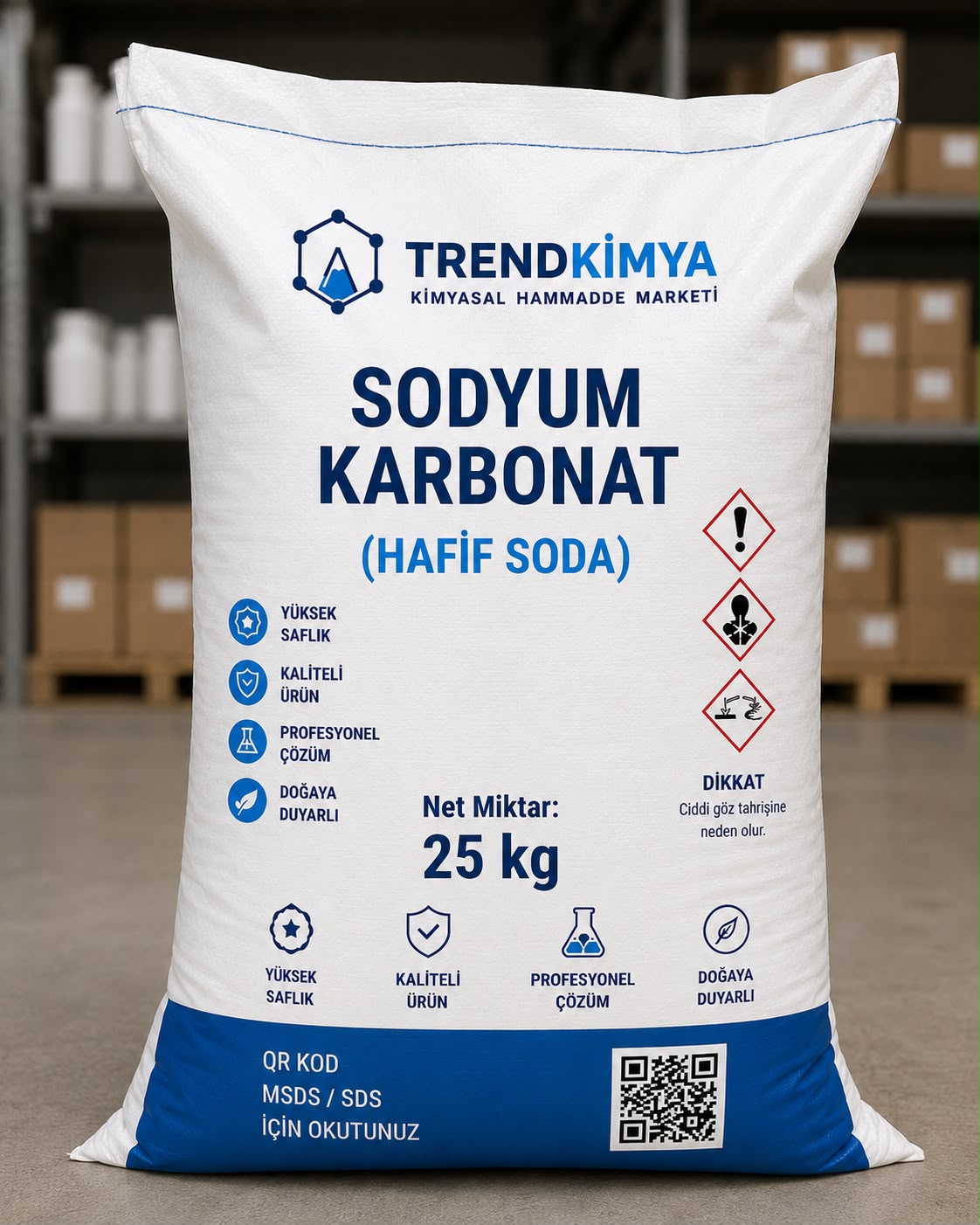 Sodyum Karbonat (Hafif Soda) 25 Kg