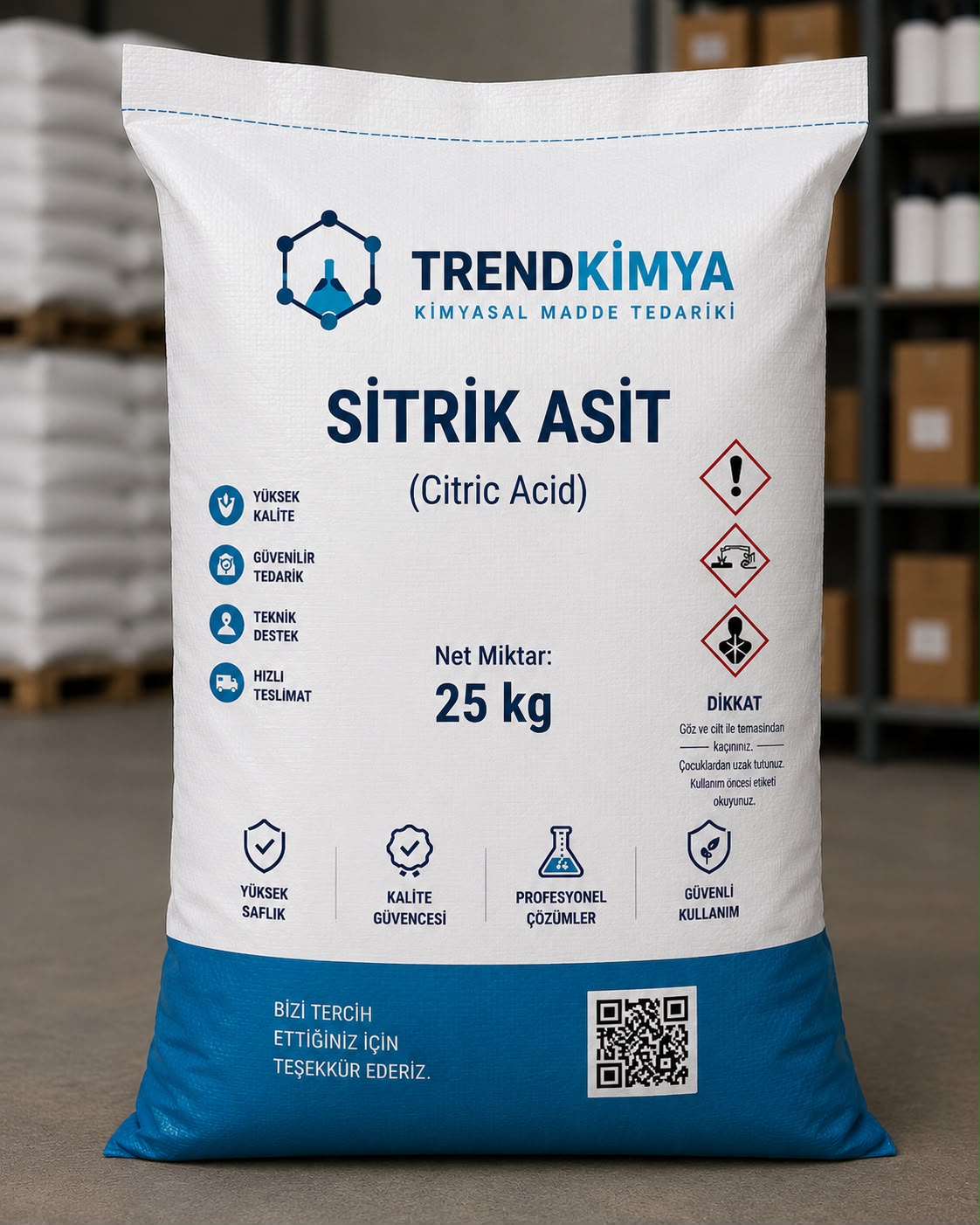Sitrik Asit 25 Kg