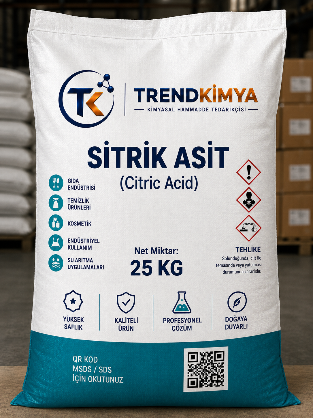 Sitrik Asit 25 Kg