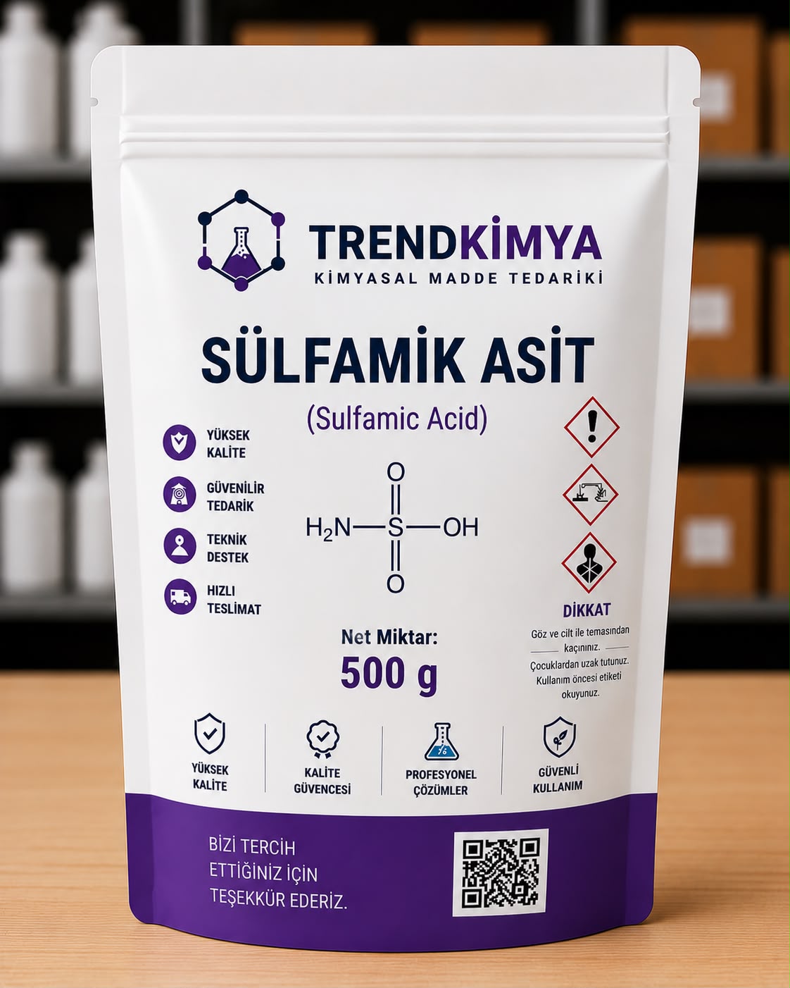 Sülfamik Asit 500 Gr