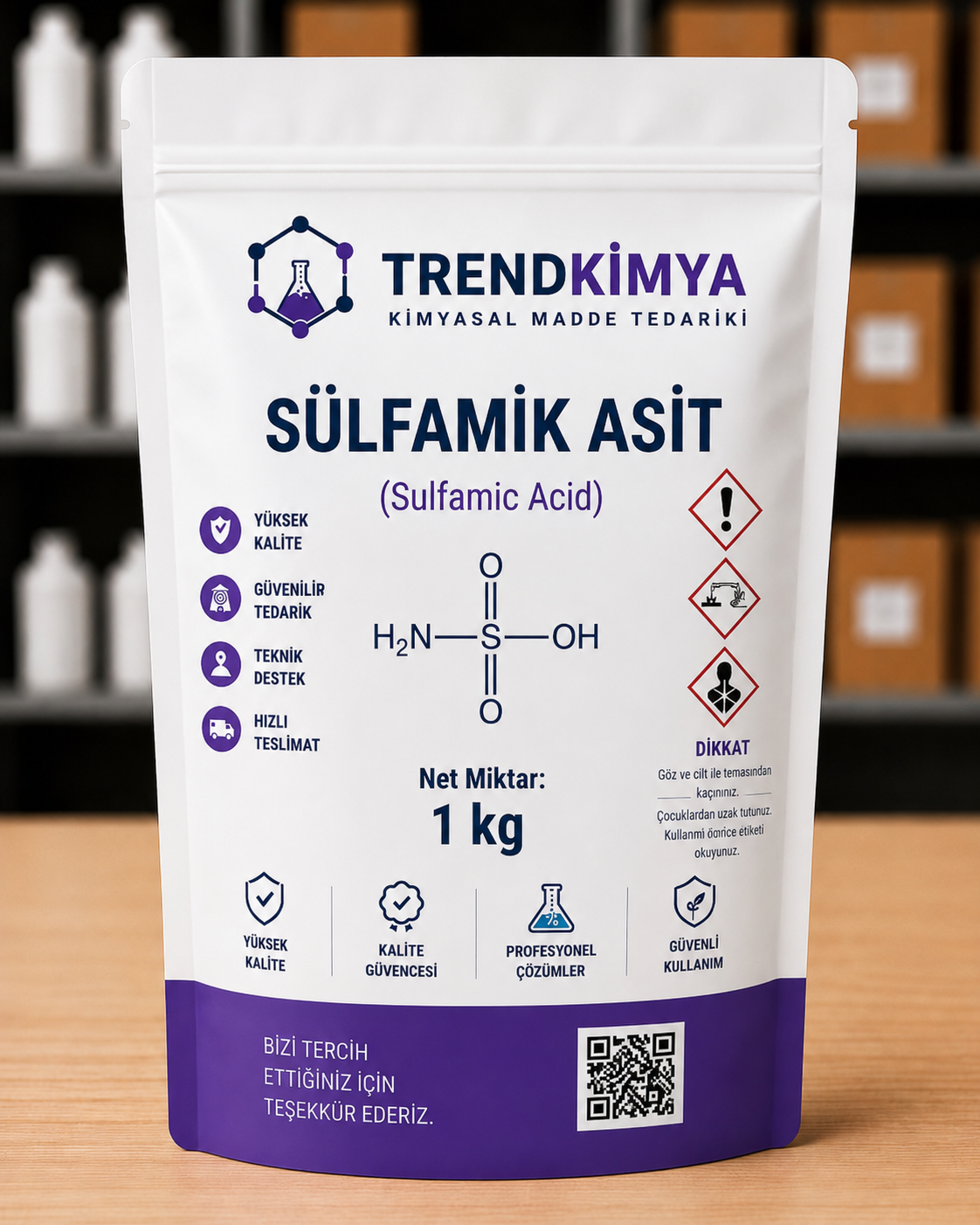Sülfamik Asit 1 Kg