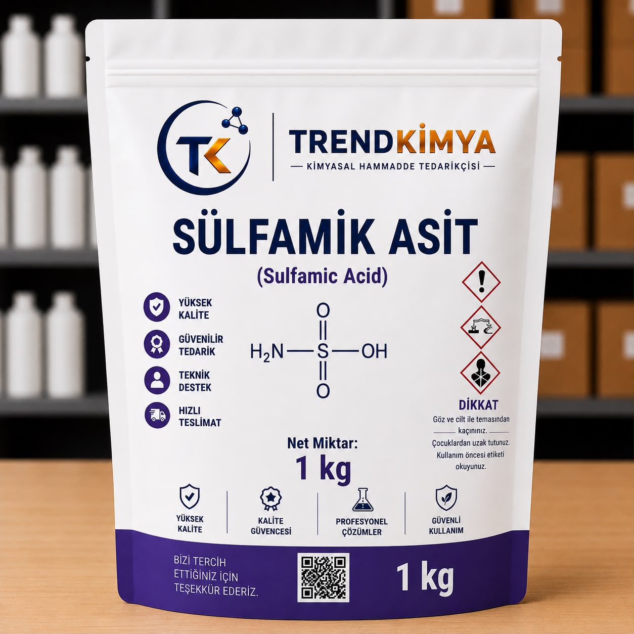Sülfamik Asit 1 Kg