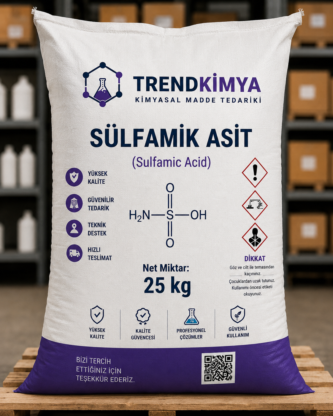 Sülfamik Asit 25 Kg