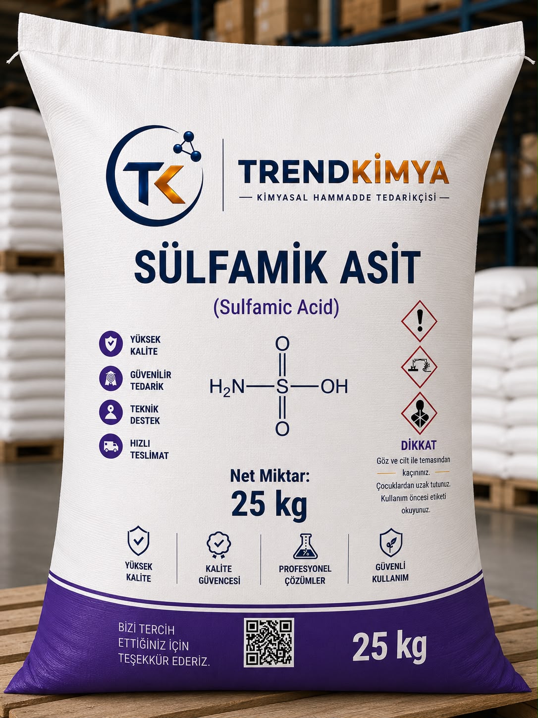 Sülfamik Asit 25 Kg