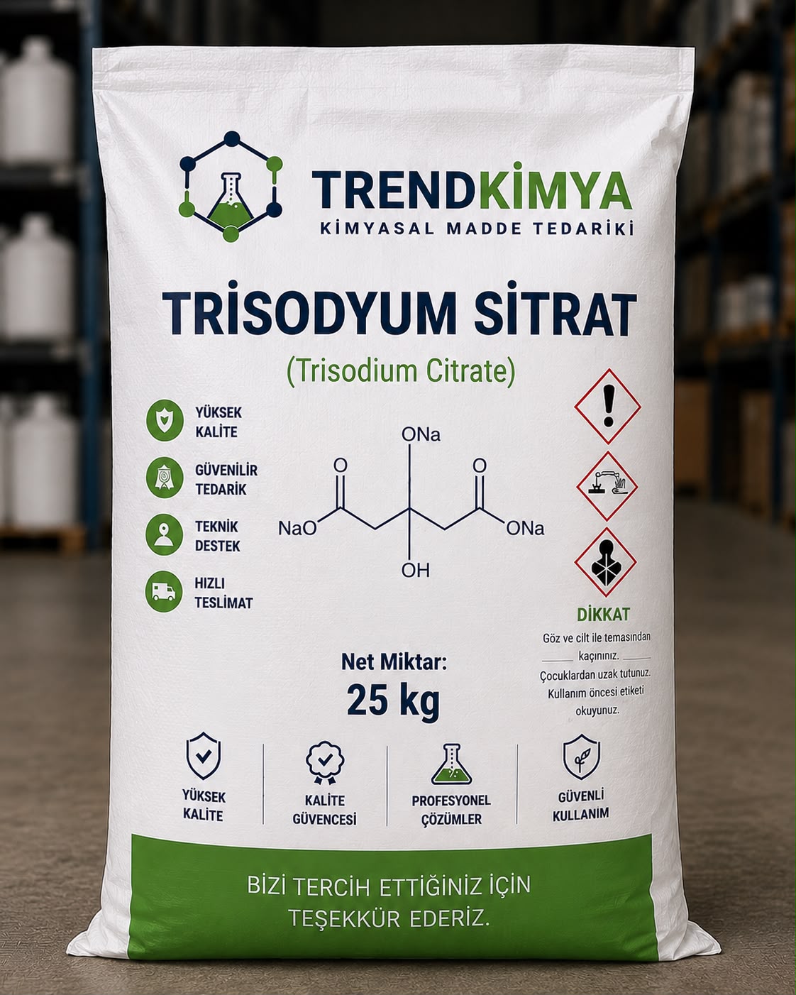 Tri Sodyum Sitrat 25 Kg