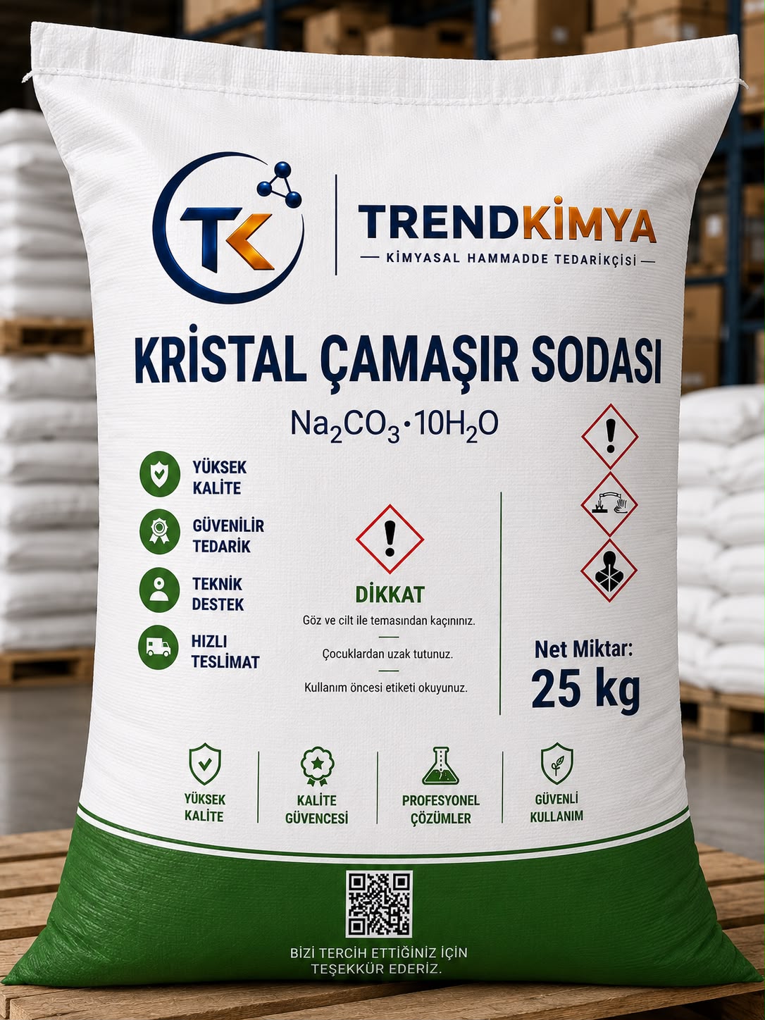 Kristal Çamaşır Sodası 25 Kg