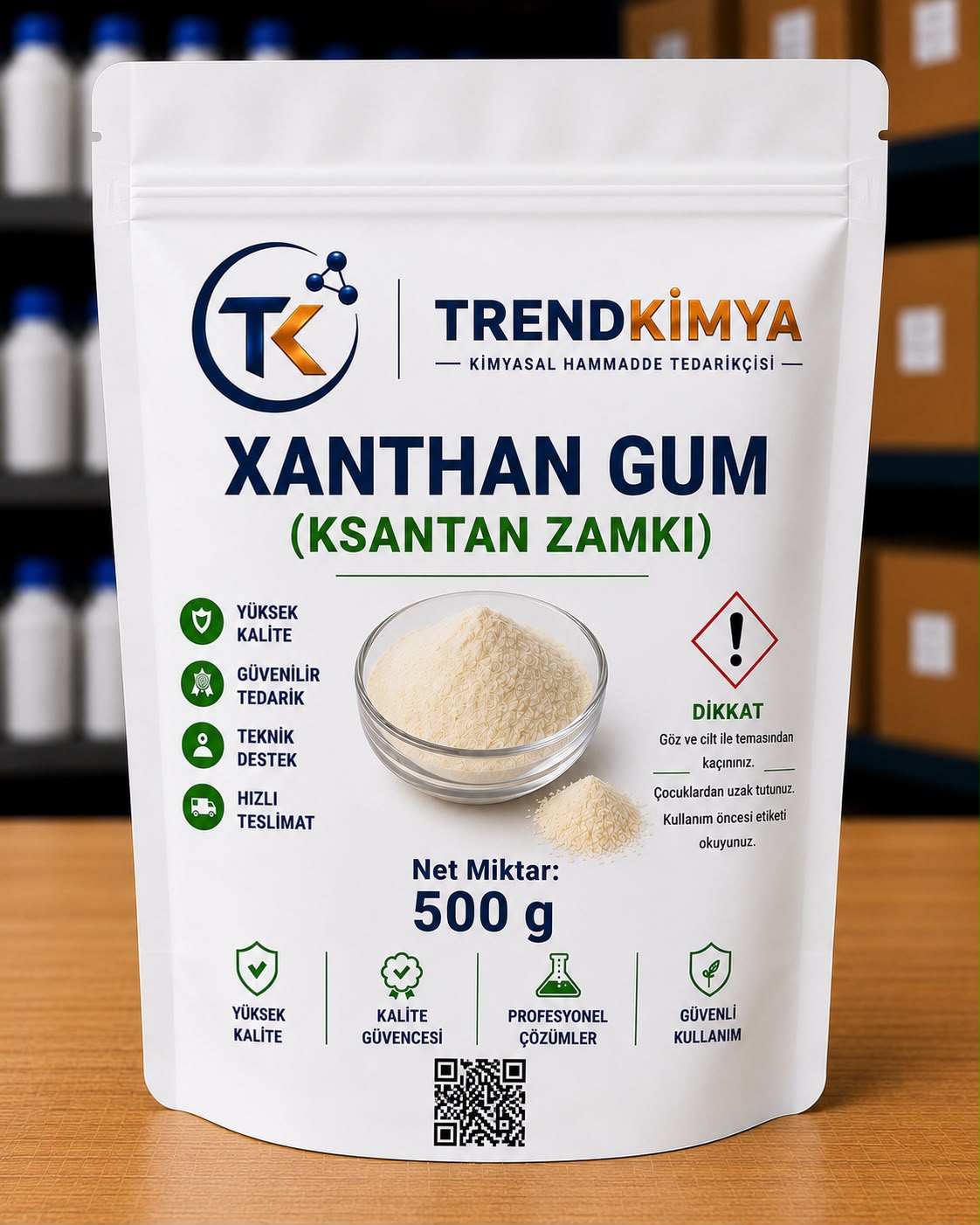 Xanthan gum (Ksantan zamkı) 500 Gr
