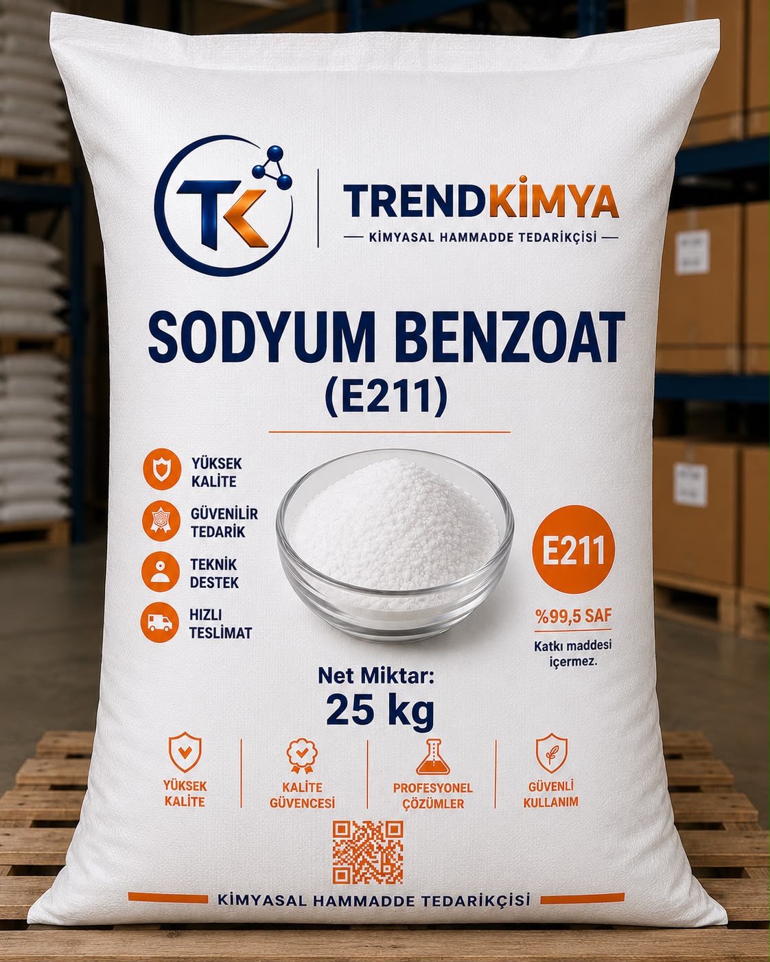 Sodyum Benzoat 25 Kg