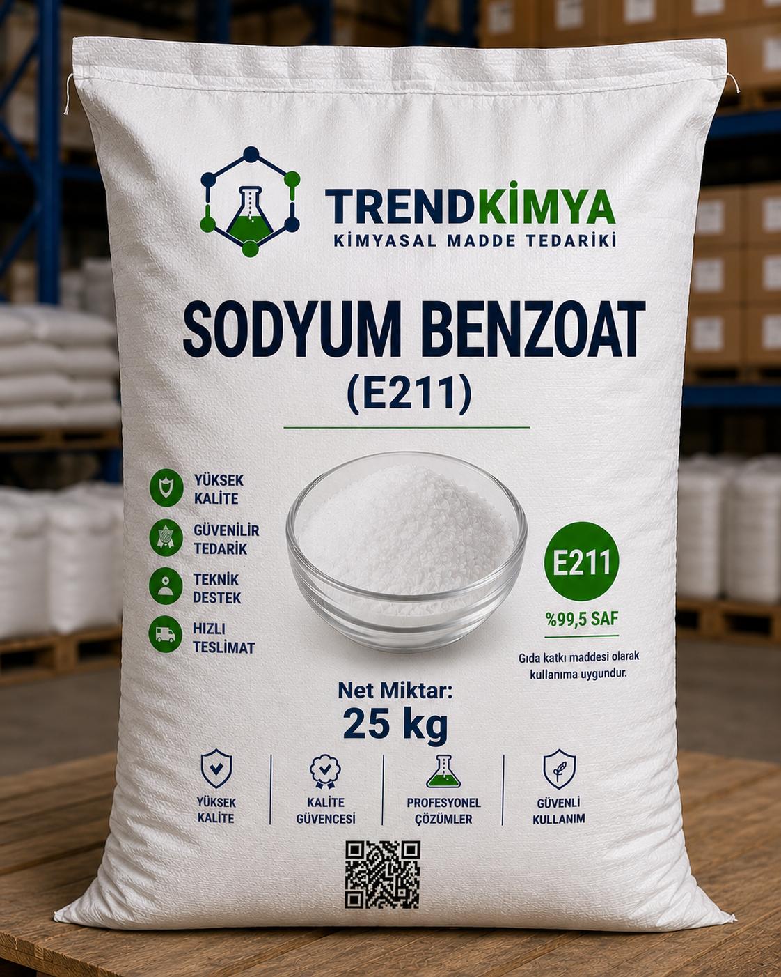 Sodyum Benzoat 25 Kg