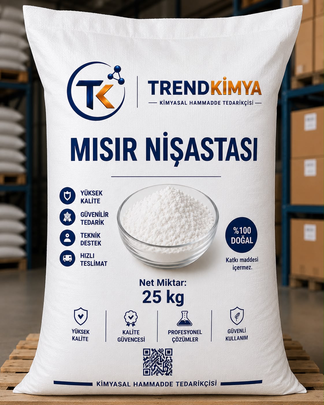 Mısır Nişastası 25 Kg