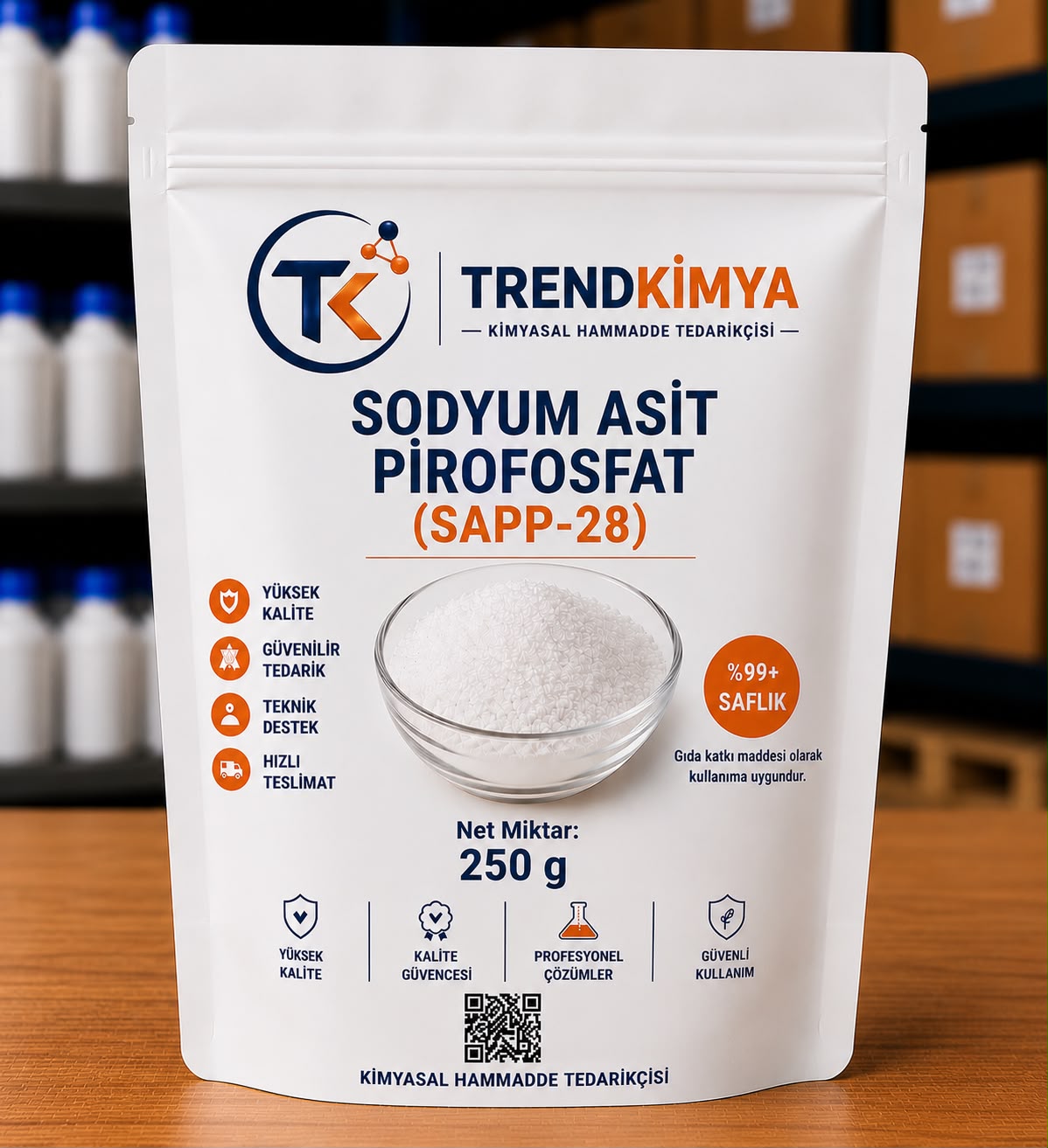 SODYUM ASİT PİROFOSFAT (SAPP-28) 250 Gr