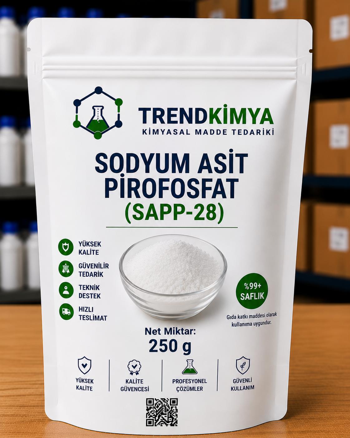 SODYUM ASİT PİROFOSFAT (SAPP-28) 250 Gr