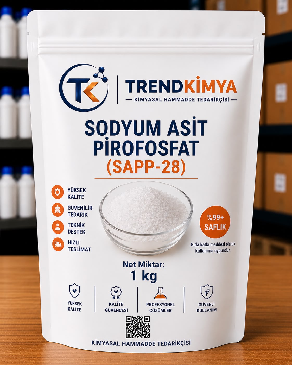 SODYUM ASİT PİROFOSFAT (SAPP-28) 1 Kg
