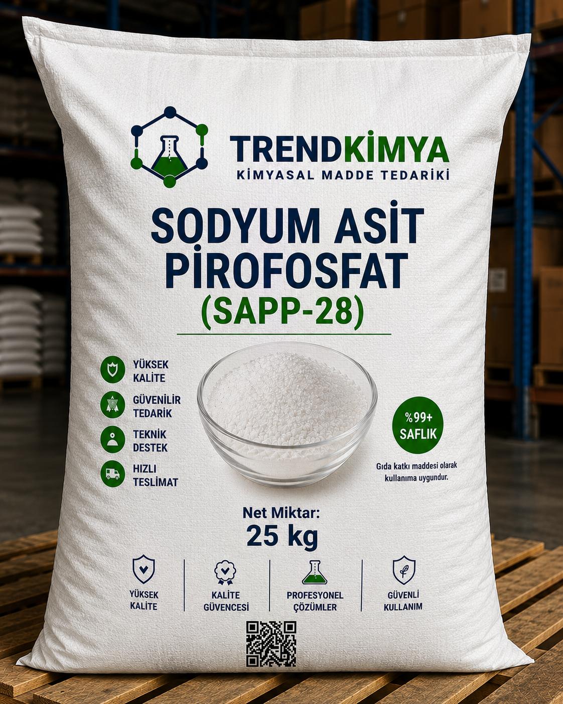 SODYUM ASİT PİROFOSFAT (SAPP-28) 25 Kg