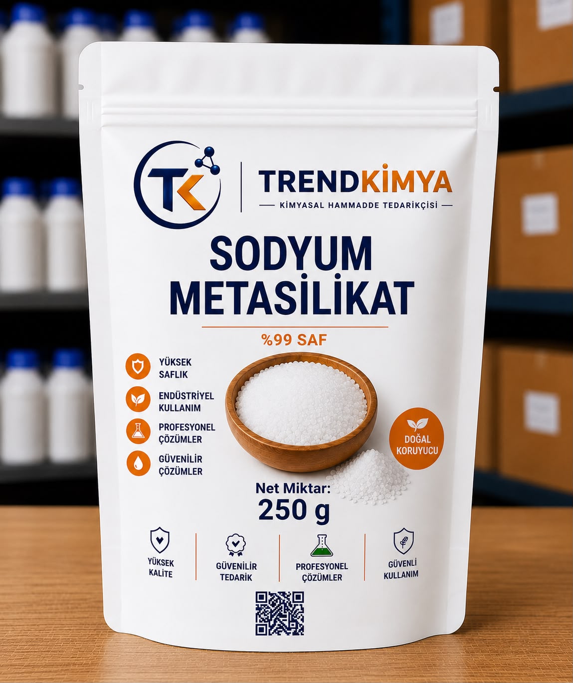 Sodyum metasilikat 250 Gr