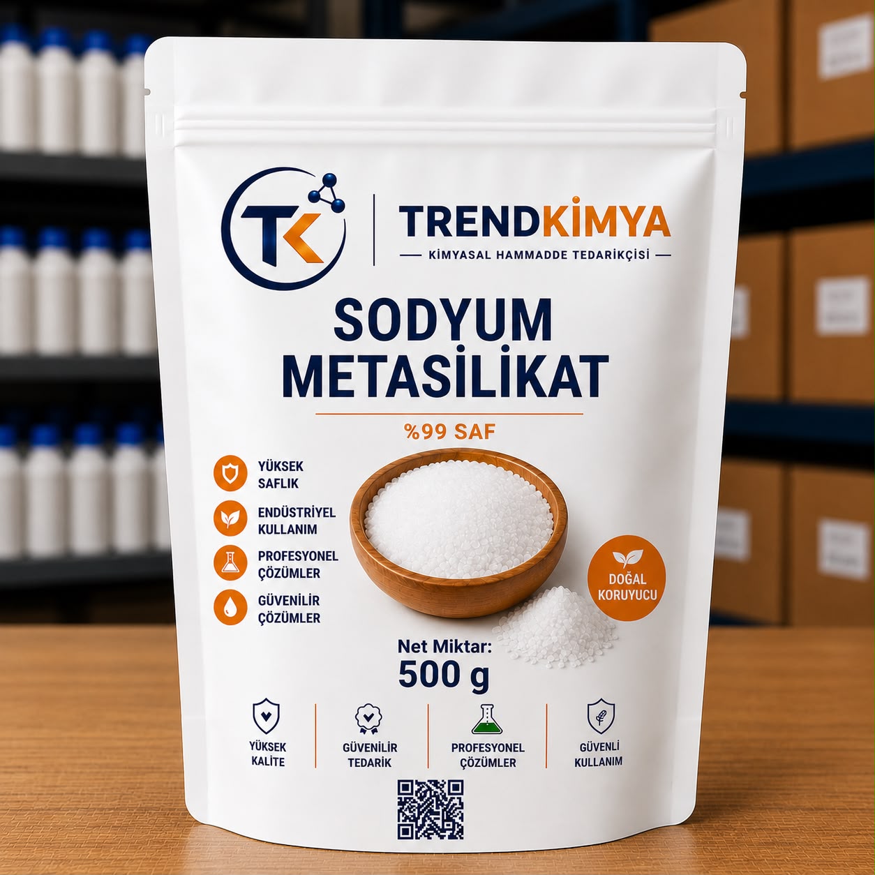 Sodyum metasilikat 500 Gr